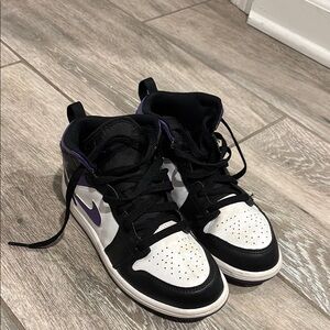 Nike Kids Sneakers Black White Purple